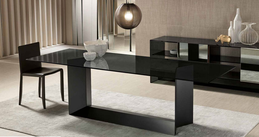 Table Design T5 Tonelli Design Verre Fumé