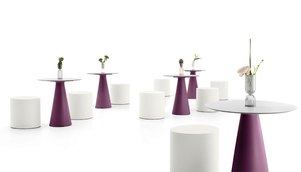 Table TIFFANY en Polyéthylène plateau HPL