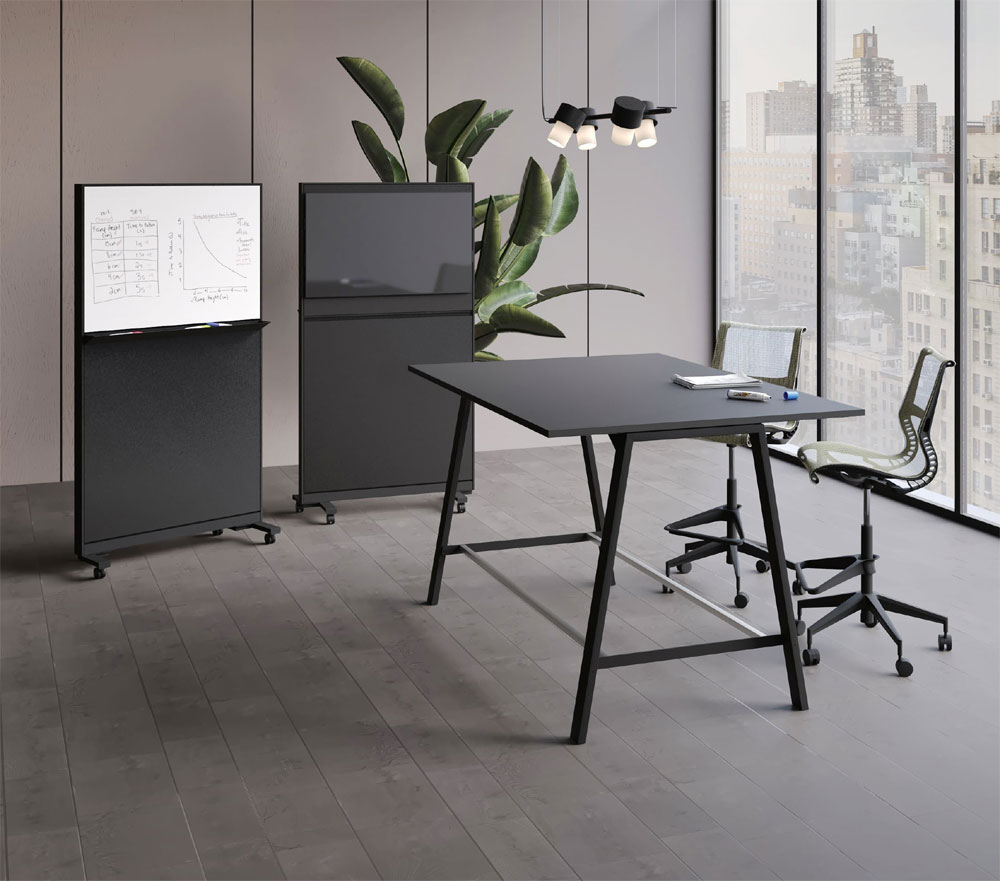 Chariot pour moniteur et tableau YES sur roulettes