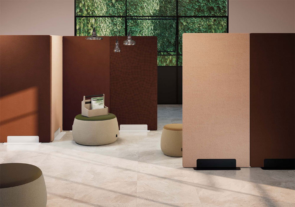 Cloison acoustique sur socle L80 KE hauteur 160