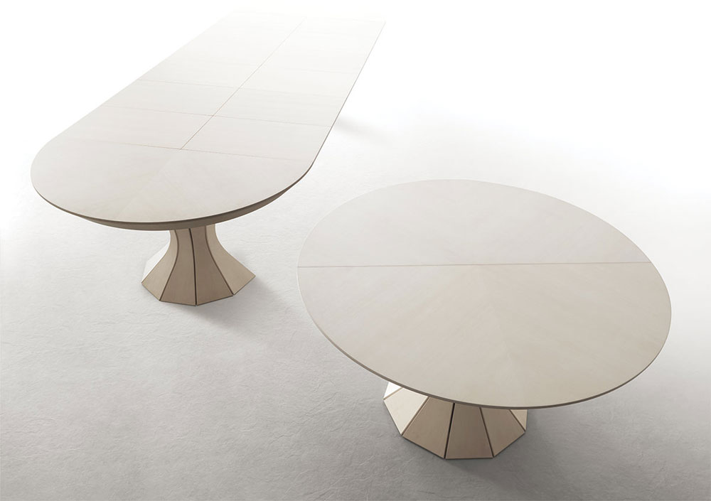Table ronde OPERA bois avec rallonges