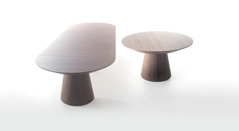 Table ronde extensible RONDO bois avec rallonges
