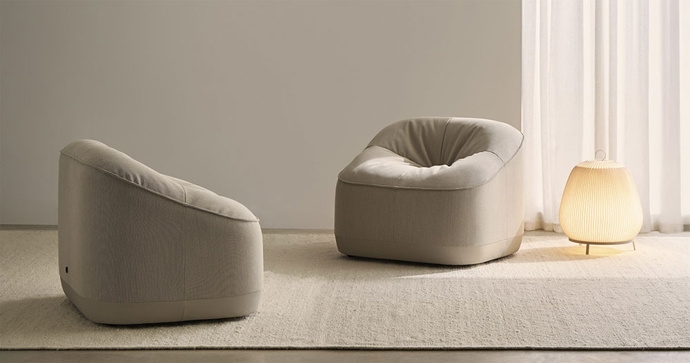 Fauteuil Design CUBOW sur roulettes invisibles