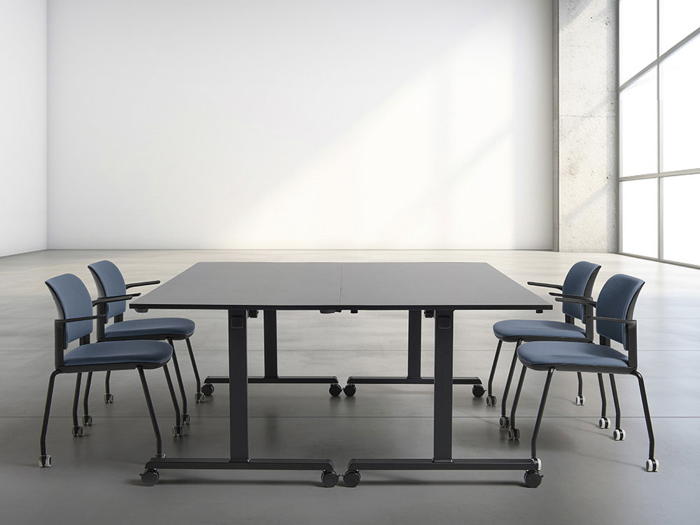 Table Rabattable MATCH BOARD sur roulettes 