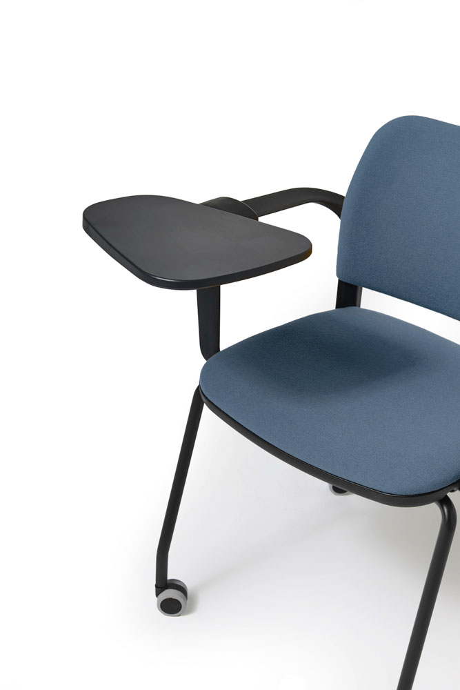 Fauteuil MATCH 3 Tapissé avec Tablette écritoire