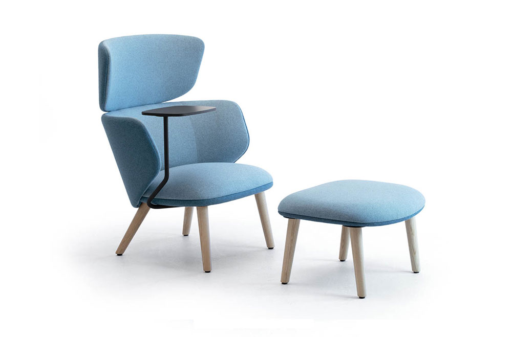 Fauteuil Haut Dossier ALISE avec Tablette écritoire