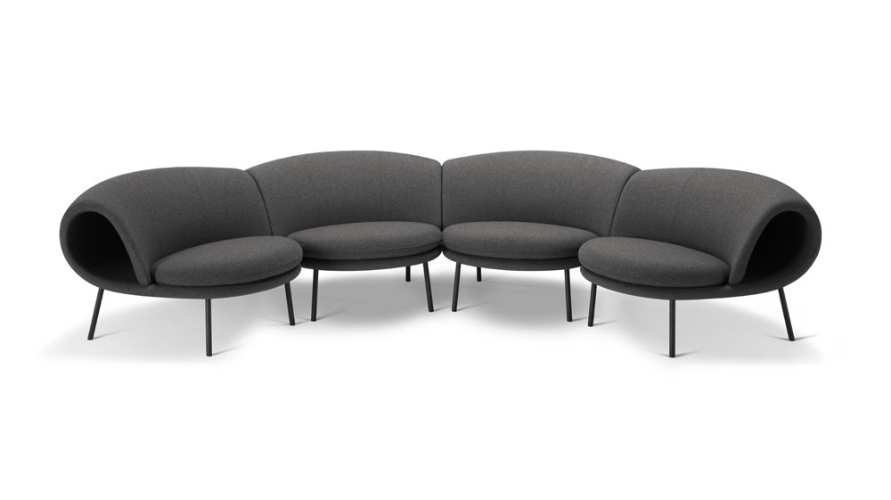 Ensemble de 4 Fauteuils MAKI avec Connecteurs