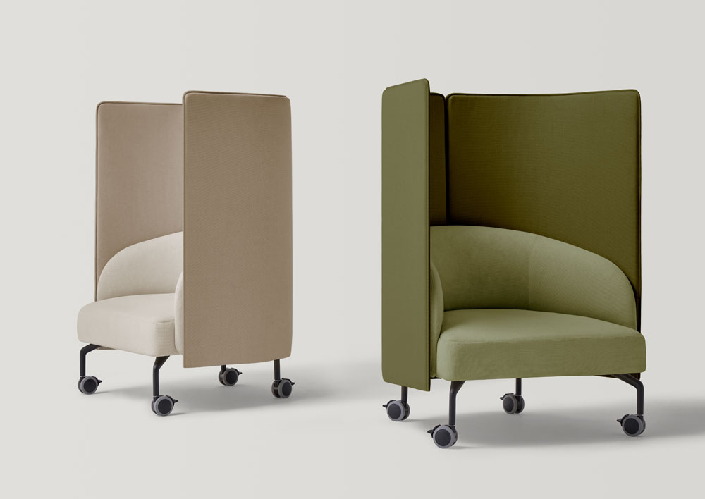 Fauteuil acoustique KERN sur roulettes