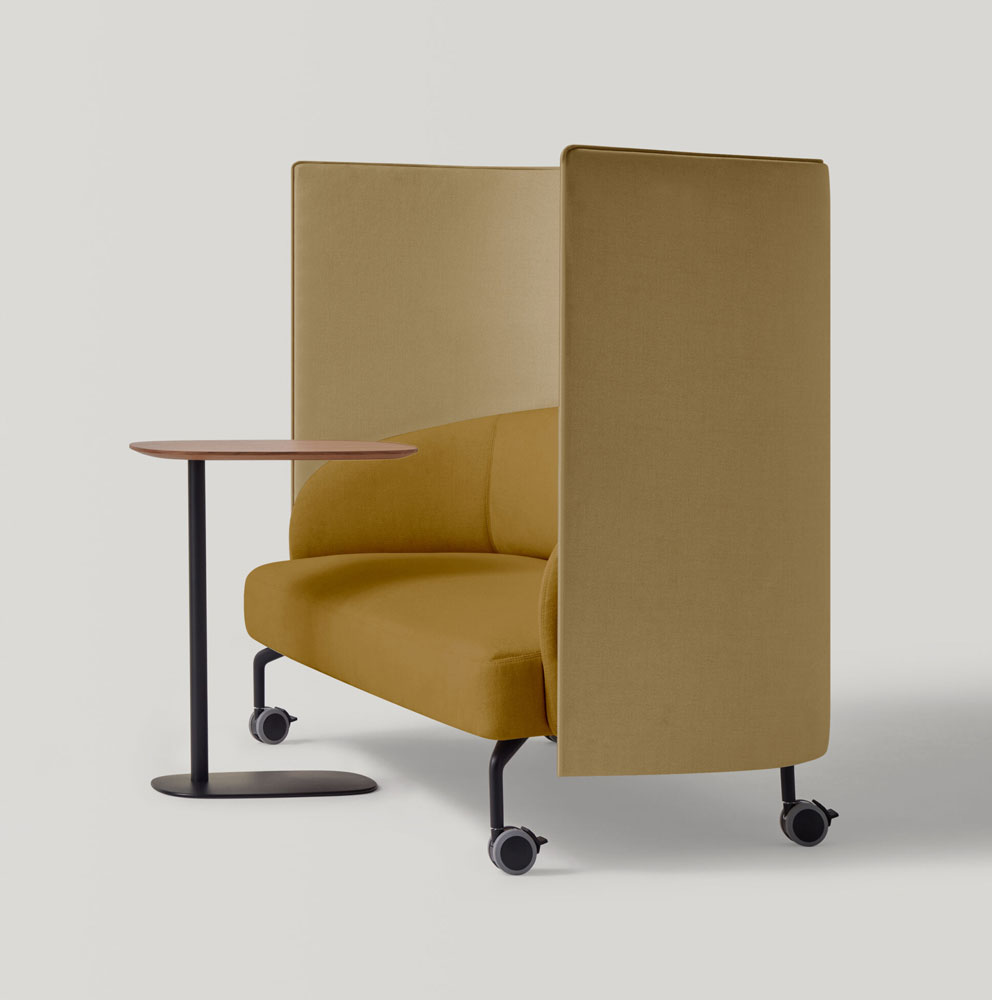 Canapé acoustique 2 places KERN sur roulettes
