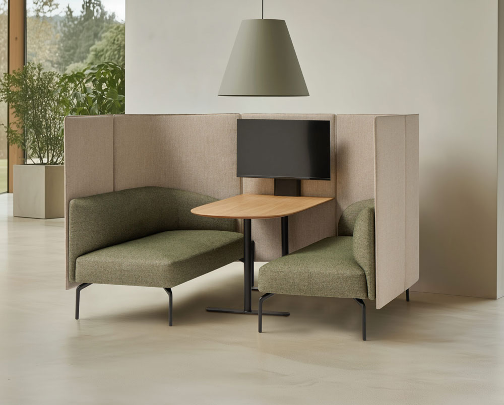 Cabine acoustique arrondi KERN configuration 6