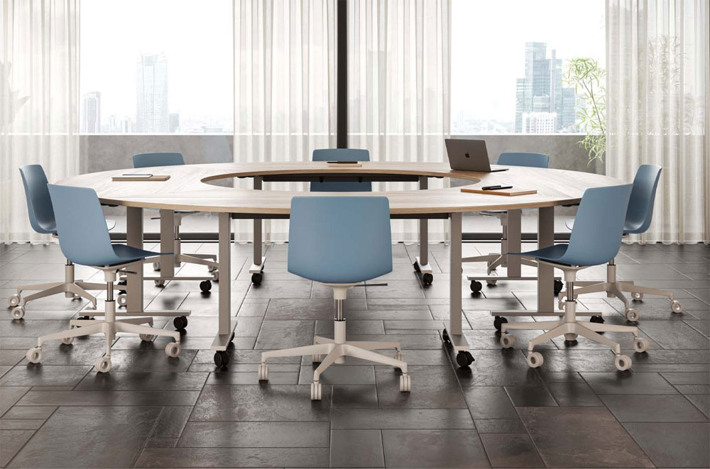 4 Tables Rabattables POP FOLDING Quart de Rond