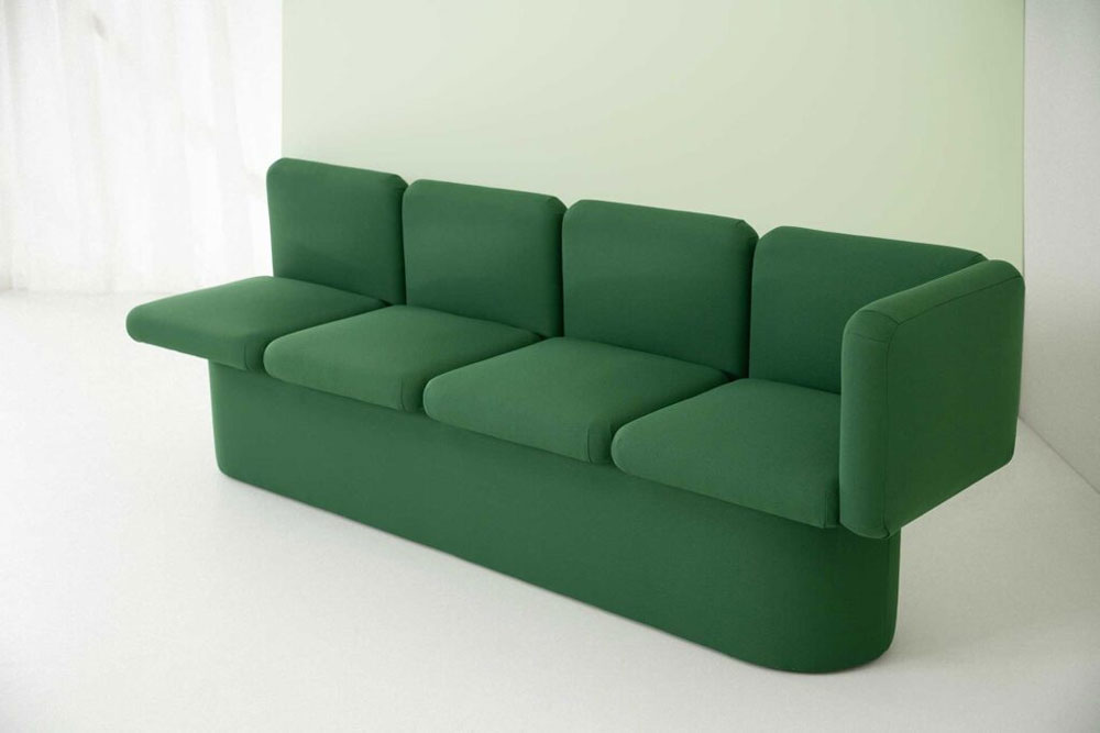 Canapé design 4 Places avec 1 Accoudoir
