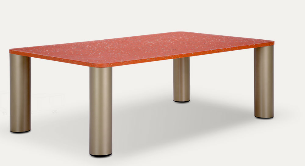 Table Basse Rectangle TELLUS Plateau Composite