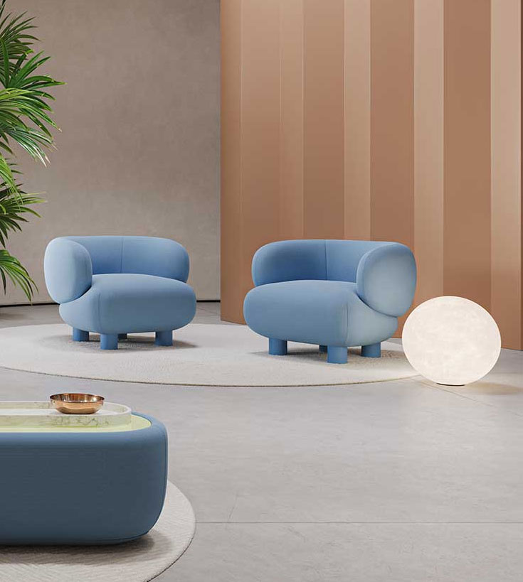 Petit Fauteuil design PACHAMAMA sur Pieds Couleurs
