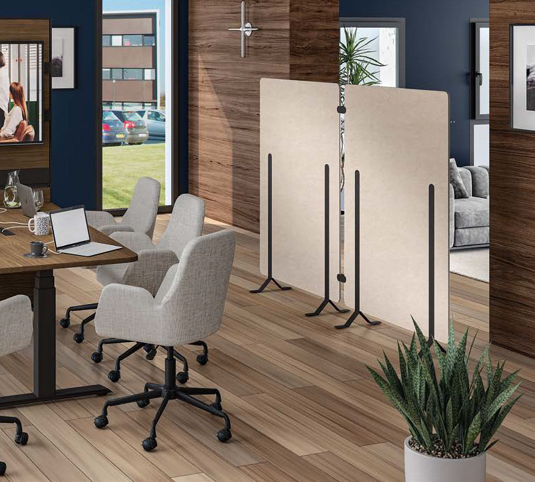 Ensemble de 2 Cloisons Acoustiques H148 cm