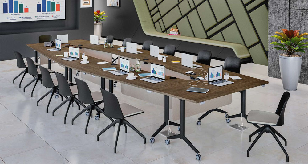 Ensemble de 8 Tables Rabattables ELIS Tonneau