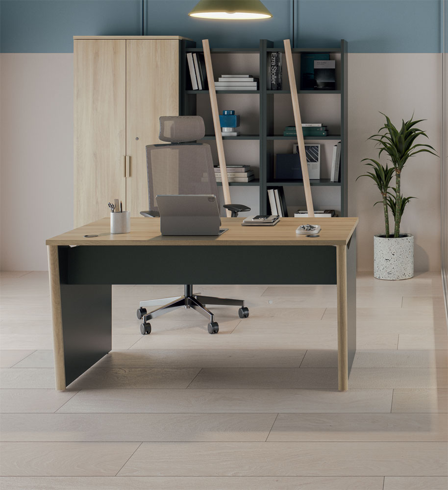 Bureau ITALIC avec Armoire et 2 Bibliothèques