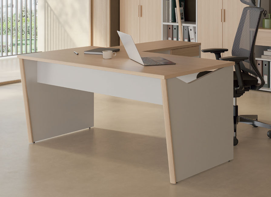Bureau ITALIC sur Retour avec 1 Tiroir