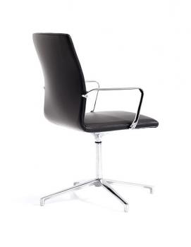 Fauteuil Cuir Pivotant Branches Alu Harmony Soft