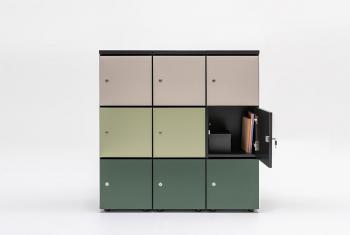 Ensemble de 9 Casiers Locker MDD Serrures à Clé