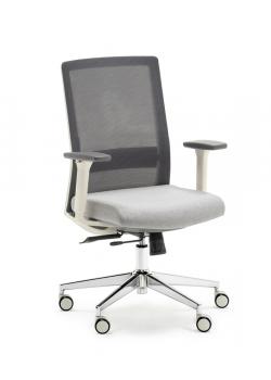 Fauteuil NICE Structure Blanche Accoudoirs 3D