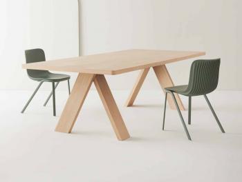 Table Bois ARTFUL Piétement design Chêne Massif L190