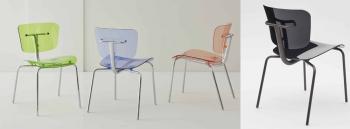 Chaise design SLIDE en Polycarbonate Transparent