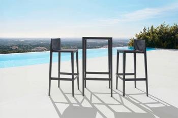 Ensemble table haute carrée et 2 chaises SPRITZ