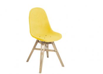 Chaise recyclée ARKANSIEL pieds bois