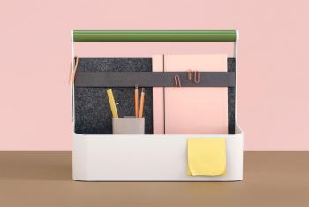 Box de rangement YOUME métal avec habillage feutrine