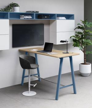 Table haute YES coins arrondis P80