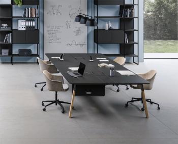 Bench 4 postes YES SOFT CONNECT pieds bois