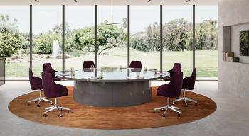 Table de réunion ronde sur mesure MOOD 12