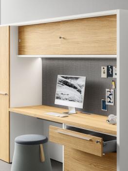 Meuble OXFORD avec bureau caisson et vestiaire