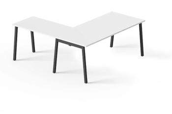 Bureau avec retour M-NEXT pieds inclinés