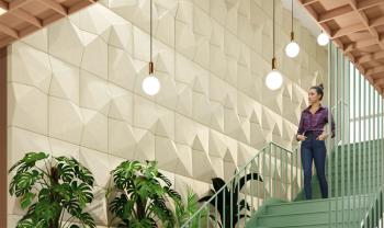 Plaques murales acoustiques AXO en relief