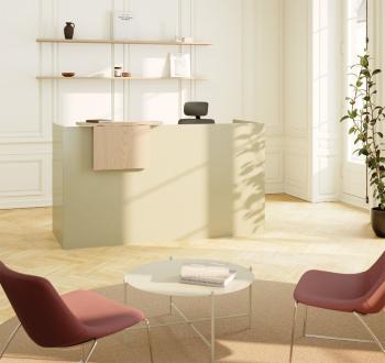Banque accueil IMAGE avec tablette