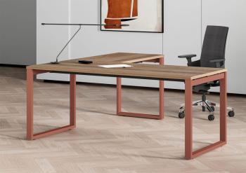 Bureau avec Retour V-NEXT pieds couleur