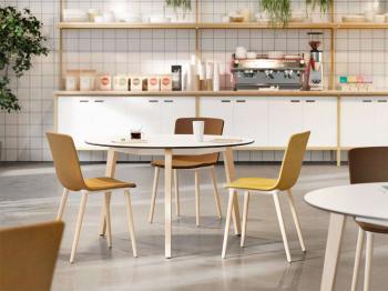 Table ronde pieds bois TIMBER 120
