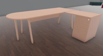 Bureau CINETIC avec VDF et Extension et retour 80