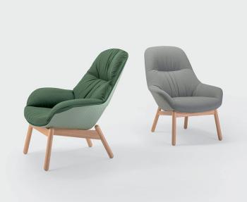 Fauteuil STAY lounge pieds bois