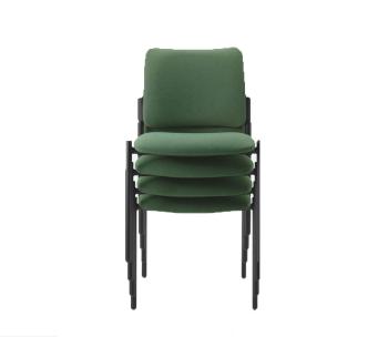 Chaise empilable MAIA tapissée 4 pieds