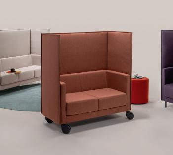 Canapé Acoustique 2 Places CRUISE SCREEN sur roulettes