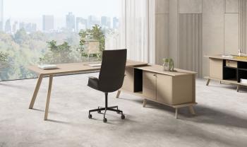 Bureau de Direction bois SHAPE sur crédence