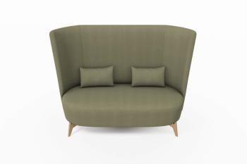 Canapé Haut Dossier BOLERO Pieds Bois