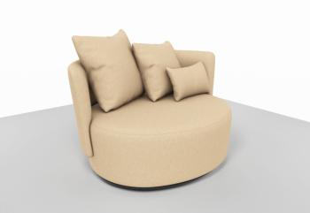 Fauteuil Spacieux BOLERO avec 3 Coussins