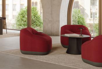 Fauteuil CUBOW sur pieds réglables ou sur roulettes