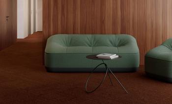 Canapé Design CUBOW sur pieds ou sur roulettes