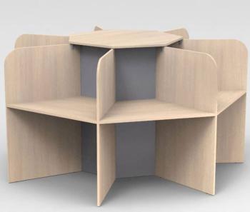 Marguerite 7 Postes CALL Mélaminé Coins Arrondis