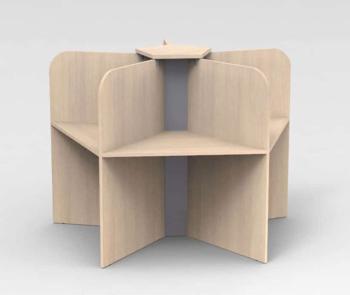 Marguerite 5 Postes CALL Mélaminé Coins Arrondis